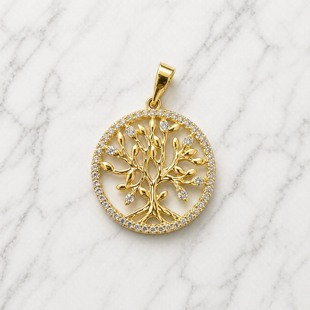 Dije Arbol de la vida brillante
