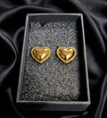 Aros Corazón dorado  inflado